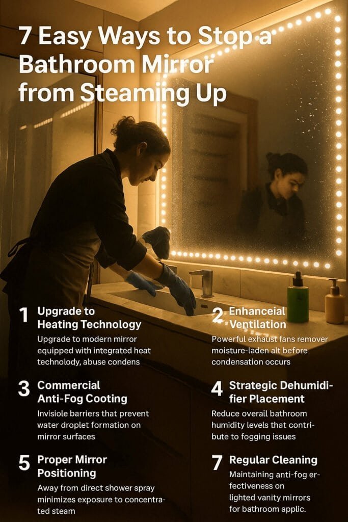 how to keep a mirror from fogging