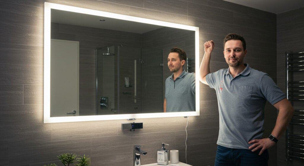 Wall Mirror With LED Lights