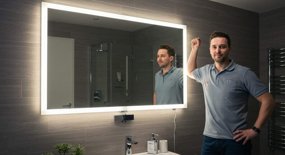 Wall Mirror With LED Lights