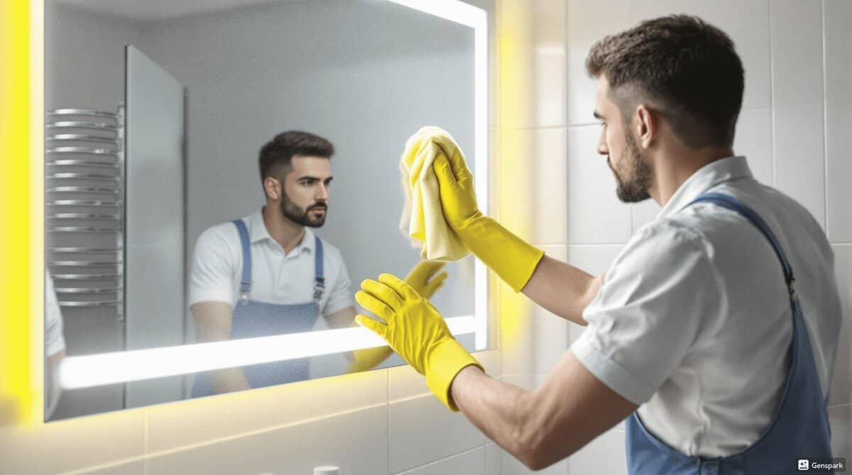 how to clean glass mirrors