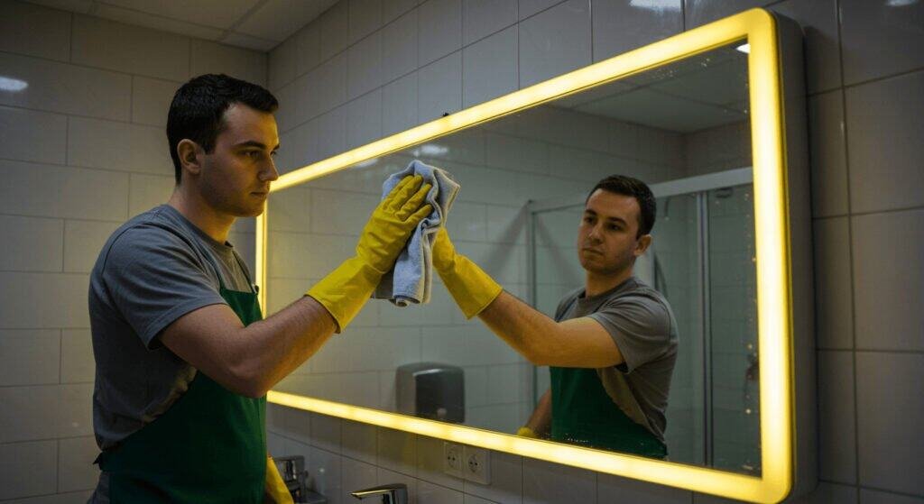 how to clean glass mirrors