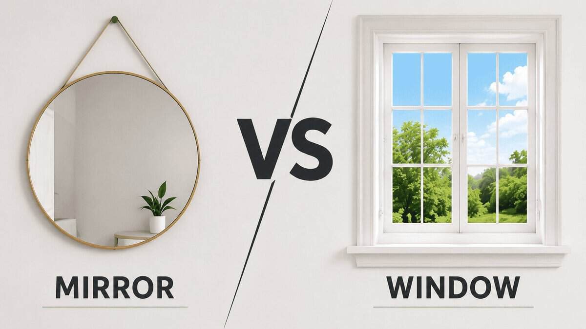 mirror vs window